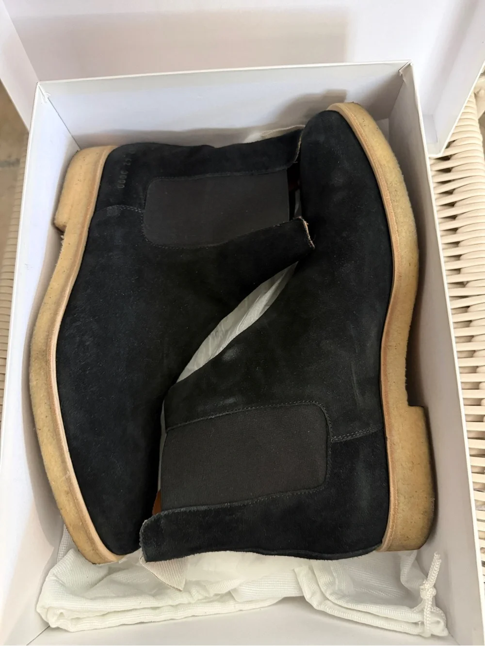 Men's Black Suede Chelsea Boots